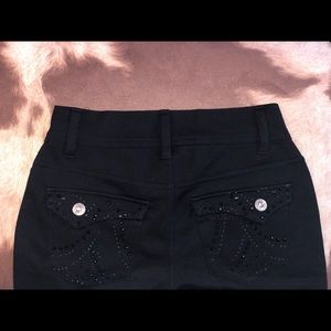 Vanity Black Skinny Dress Pants